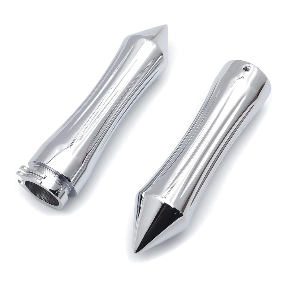 Motorcycle harem universal all-aluminum handle cover handle glue electroplating silver all-aluminum handle core 25mm