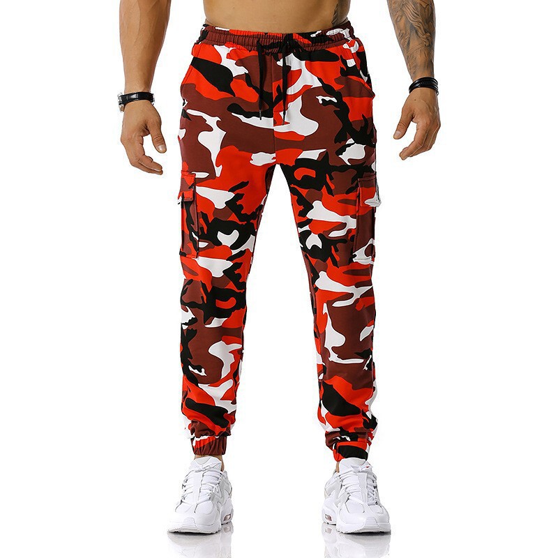 2024 Four Seasons New Men's Stitching Camouflage Joggers Outdoor Sports Pants Football Training Pants Fitness Pants Trousers 2024 Four Seasons New Men's Stitching Camouflage Joggers Outdoor Sports Pants Football Training Pants Fitness Pants Trousers