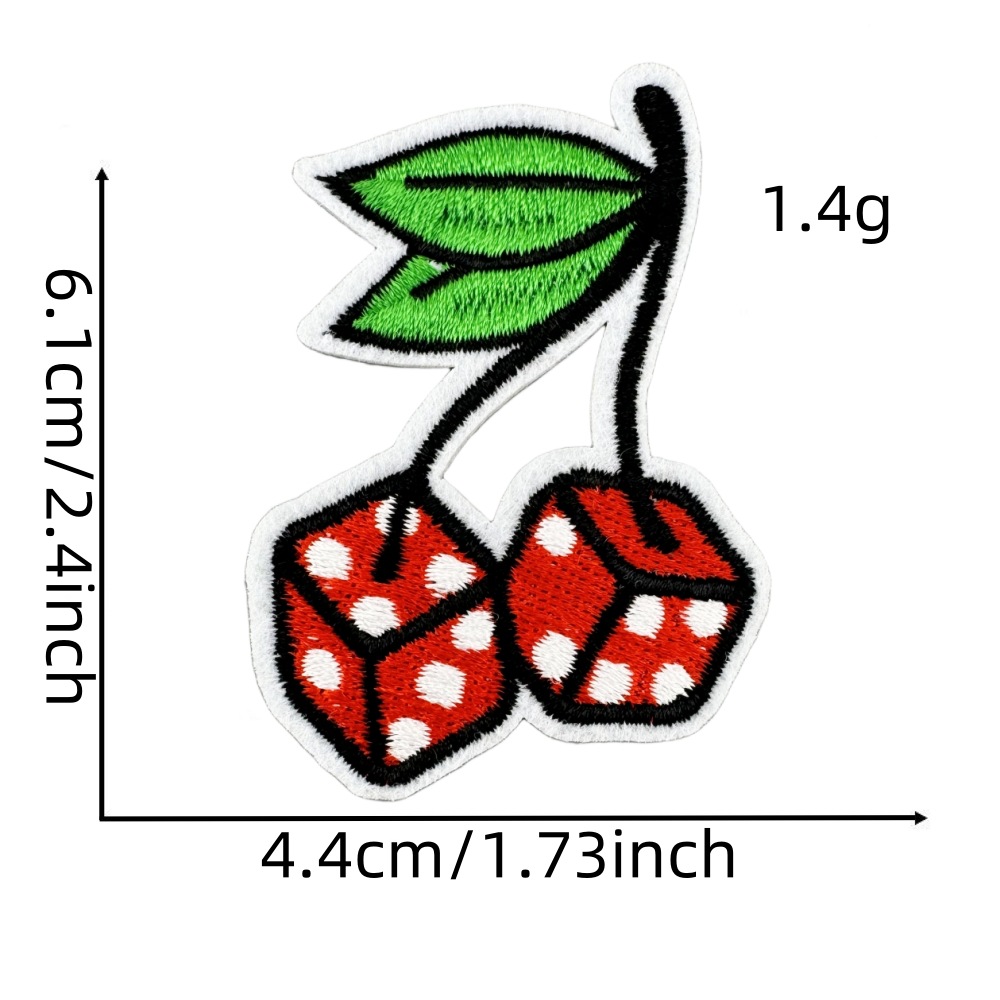 3g Weight Clothing Sticker Patches Classification 1 Piece, 1 Set Quantity Nonwoven, Polyester Material Letter, Cherry Pattern Cute Style 1 Piece 1 Set Cute Letter Cherry Nonwoven Polyester Clothing Sticker Patches 8