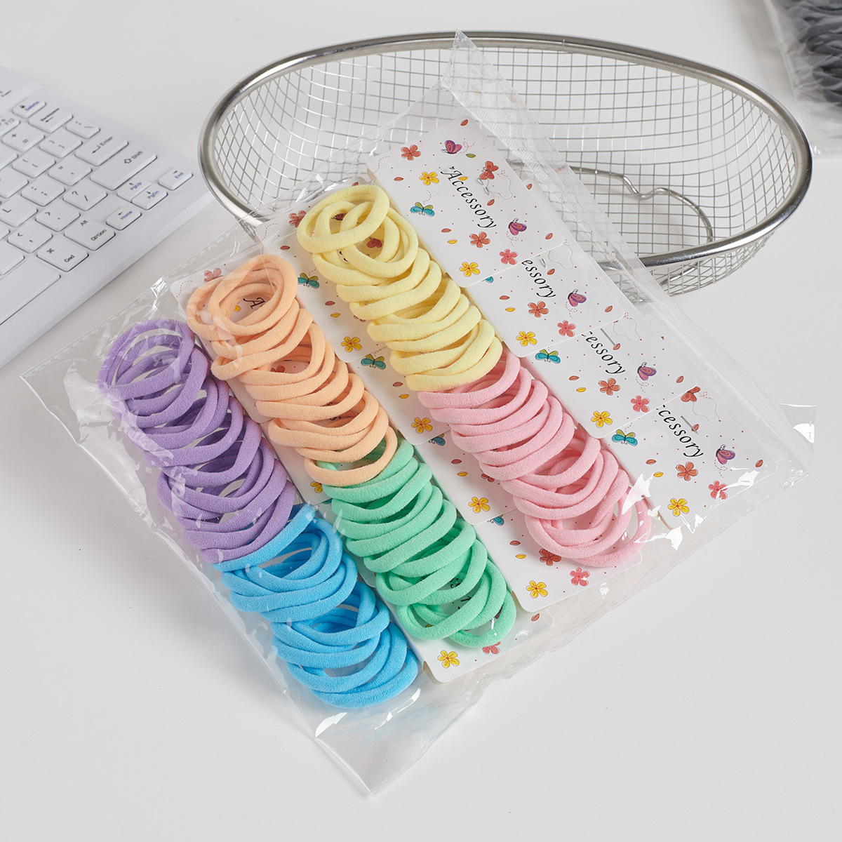 Ligas para Cabello Tipo Toalla de 72 Piezas de Tela con Alta Elasticidad Sin Costuras image 23