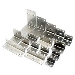 Stainless steel right-angle square corner code stainless steel 6-hole corner code partition fixed bracket 90 degree thickened corner code