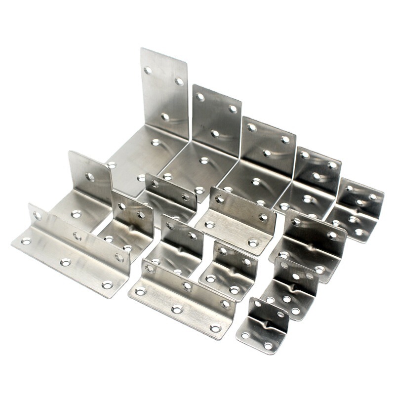 Stainless steel right angle square angle code stainless steel 6 hole angle code partition fixing bracket 90 degree thick angle code Stainless steel right angle square angle code stainless steel 6 hole angle code partition fixing bracket 90 degree thick angle code