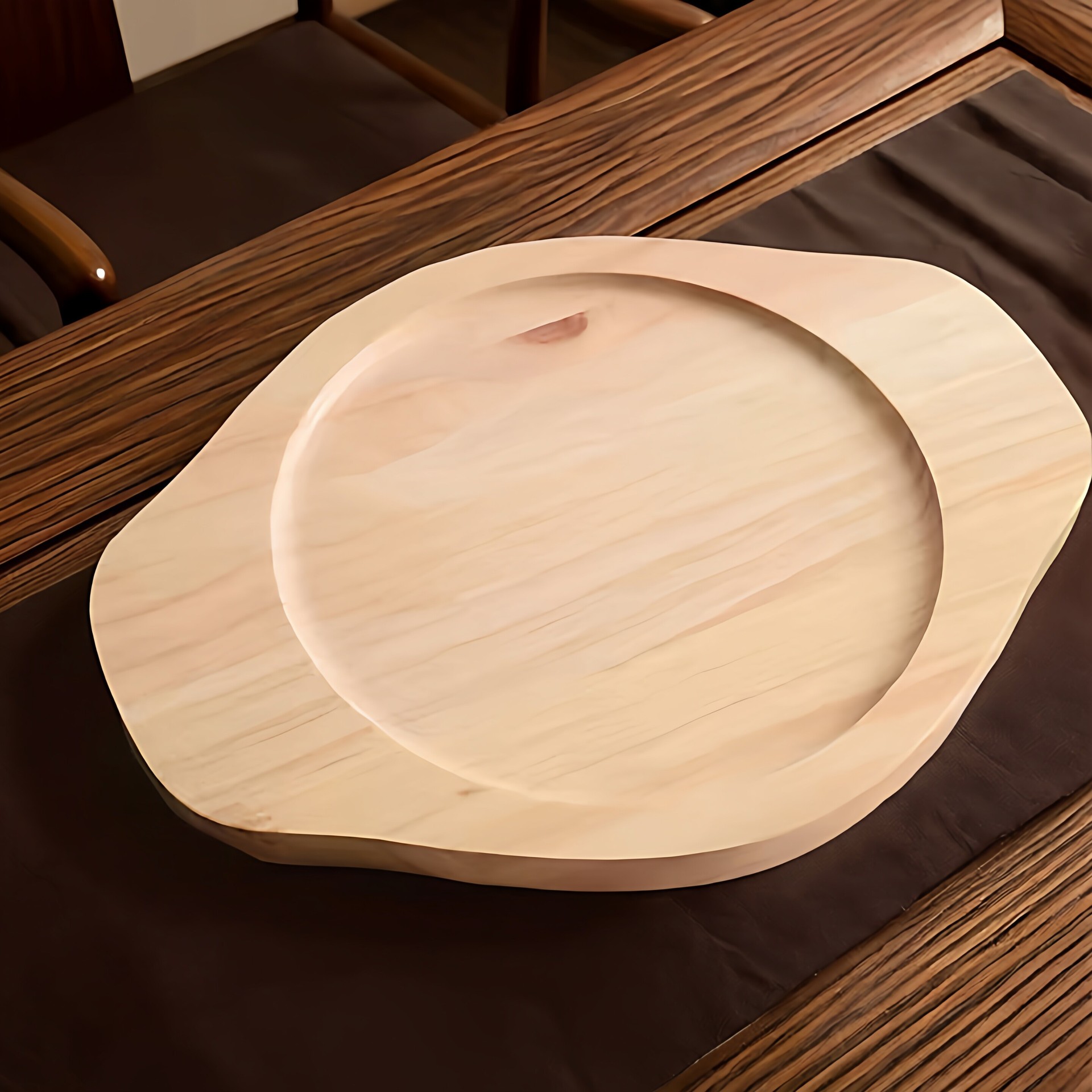 Madera sólida gruesa bandeja aislante térmico madera de pino resistente al calor cojín de taza cojín de mesa resistente al quemado cojín de mortero casero cubiertos