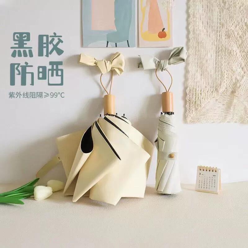 Compact and Portable Umbrella Wholesale Sun Umbrella Sun Protection Umbrella Anti-Uv Rain or Shine Folding Parasol Advertising Umbrella