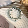 Retro green beaded bracelet, jewelry, 2023 collection, simple and elegant design, Birthday gift