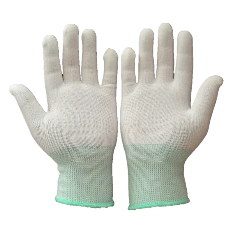 Нейлоновый сердечник перчатки белая Рабочая перчатка пустая перчатка для эмбрионов электронный заводской дышащий сердечник перчатки 13-контактный полиэстер Охрана труда