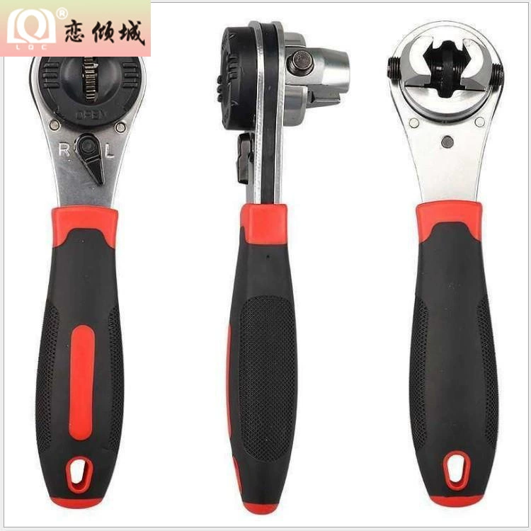 Новый высококачественный Регулируемый универсальный многофункциональный 6-22 мм с храповым механизмом, регулируемые аппаратные инструменты с открытым ключом