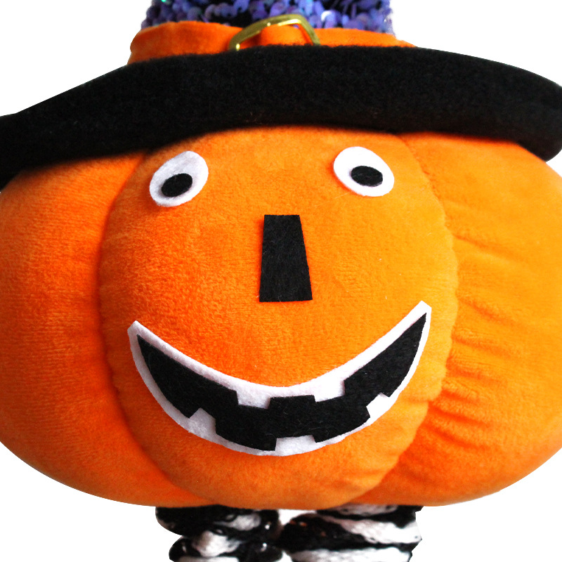 New Halloween Decorations Telescopic Pumpkin Standing Posture Doll Wholesale Nihaojewelry display picture 9