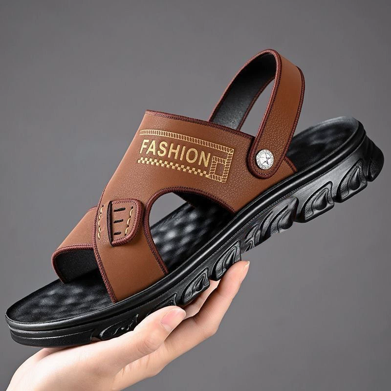 [Дропшиппинг] Мужские сандалии, нескользящие, износостойкие, на толстой подошве, повседневные, износостойкие пляжные туфли с высоким низом, сандалии и тапочки