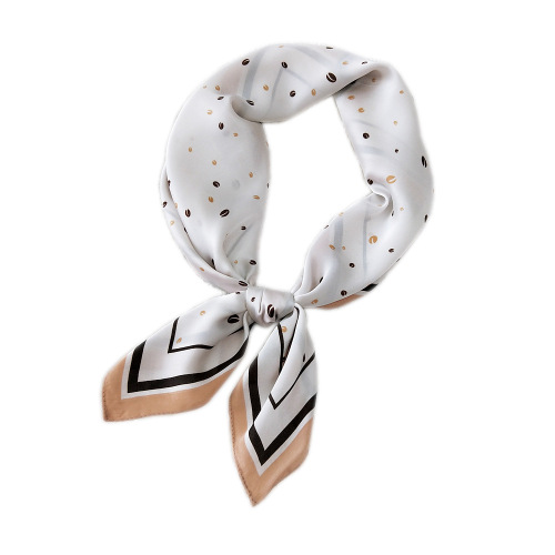 70 small square scarf temperament new silk scarf for women spring and autumn Korean ins trend decoration Korean style fashion hair tie