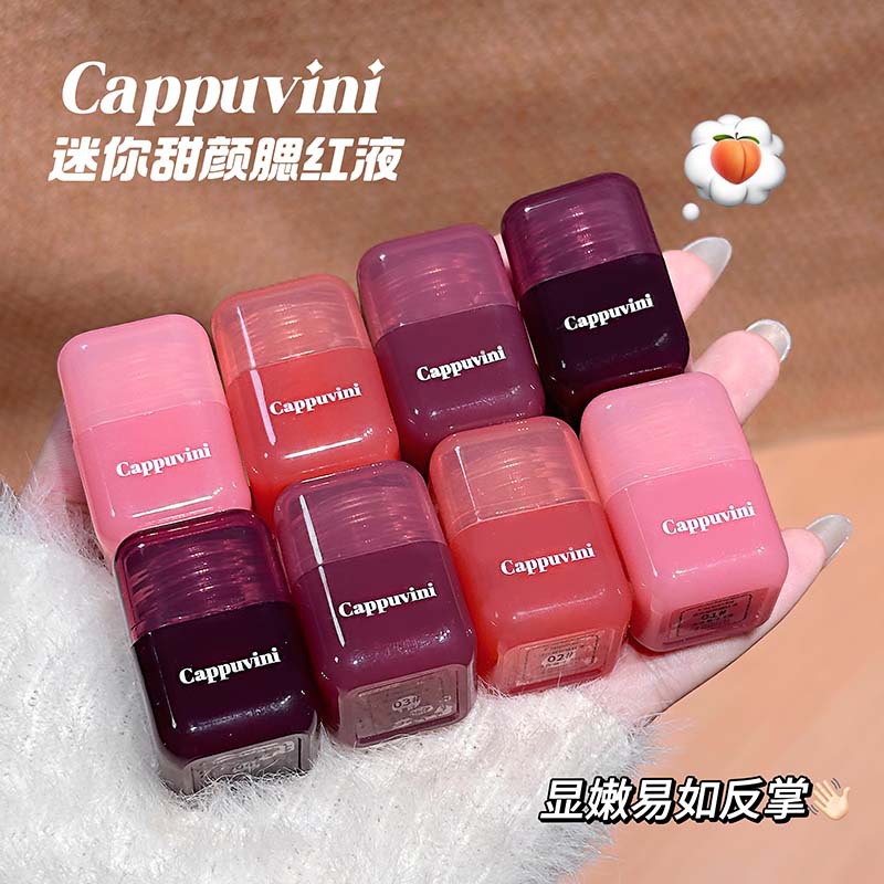 CAPPUVINI Mini Sweet Face Blush Moisturizer Derretir la piel con una sensación de hielo transparente y suave, maquillaje transfronterizo para la belleza coreana.