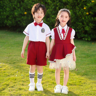 Primary School Uniform Suit, Summer College Style Performance Suit, Children's Graduation Photo Class Uniform, Kindergarten Uniform, Chorus Uniform