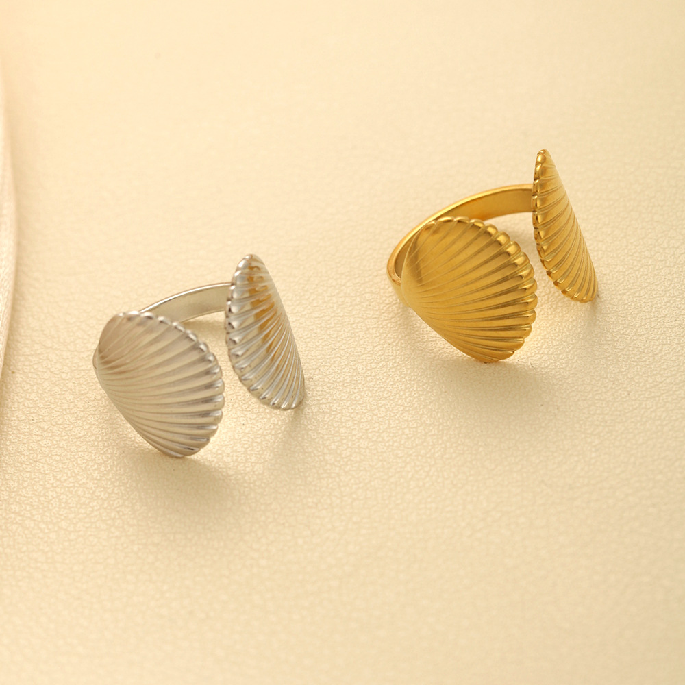 5g Weight PVD Coated Gold Plating Process Real Gold Plated Plating Material Rings Classification One Size Ring Size 1 Piece Quantity Party, Street Occasion 304 Stainless Steel Material Geometric Pattern Women's Gender Exaggerated, Punk Style Waterproof Non Tarnish, Plating Craft PVD Coated Real Gold Plated Geometric 304 Stainless Steel Exaggerated Punk Waterproof Non Tarnish Rings 5