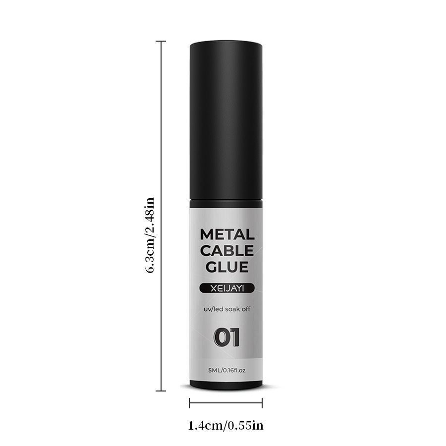 Pegamento de dibujo de uñas gancho borde pintado pegamento de metal de alta densidad fototerapia pegamento de dibujo de alambre para salón de uñas