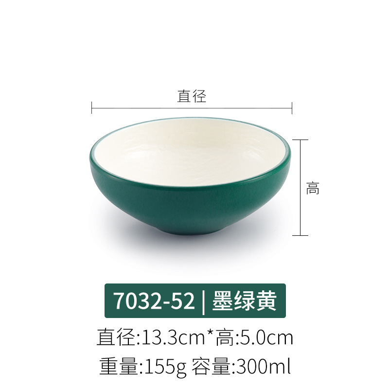メラミン小ボウル業務用和食器 5 インチライスボウルスープボウルクリエイティブ模造磁器レトロ笠ボウルデザートボウル|undefined