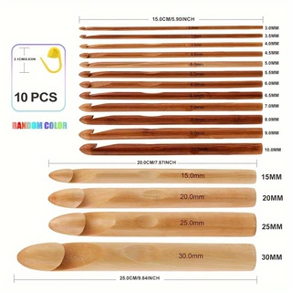 木柄大钩针 手工织布编织工具毛衣针 15mm-30mmDIY帽子围巾粗勾针