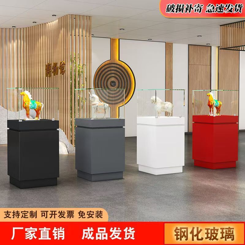 珠宝首饰展览柜台博物馆玻璃展示柜玉器文物展示台商用样品展示柜