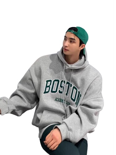 American fashion brand hooded hooded hoodie for men and women spring and autumn Harajuku simple temperament loose top casual all-match couples 'wear