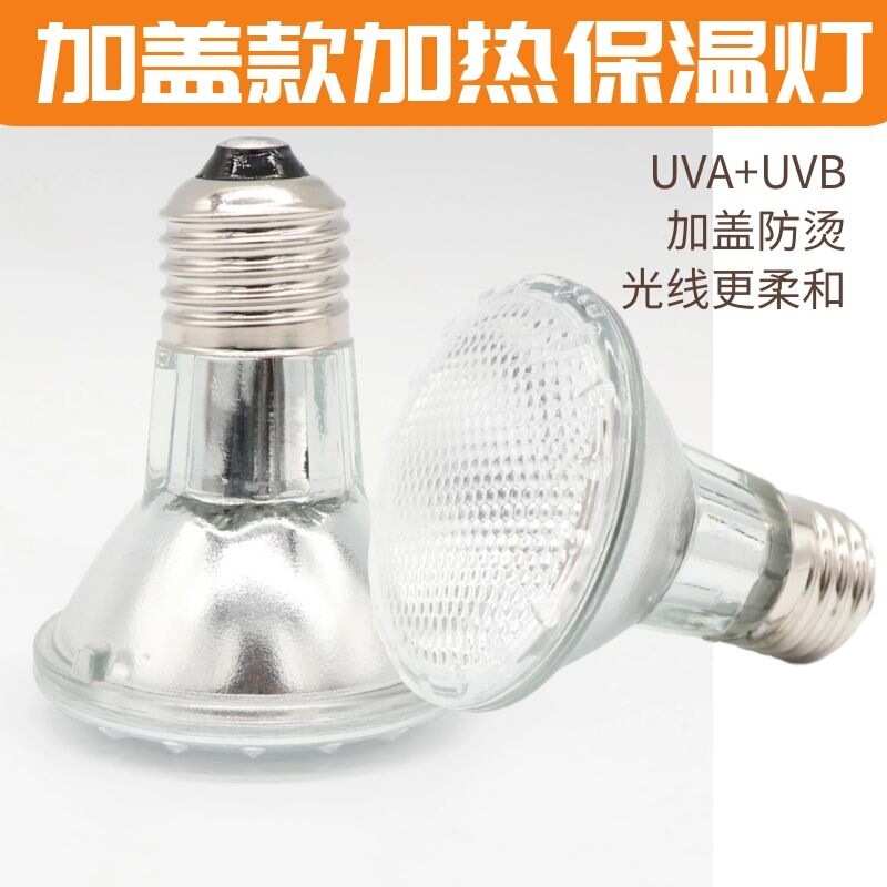 Taiwan turtle Sun backlight heating insulation lamp uva3.0 sun lamp climbing pet heating turtle jar lamp with glass cover