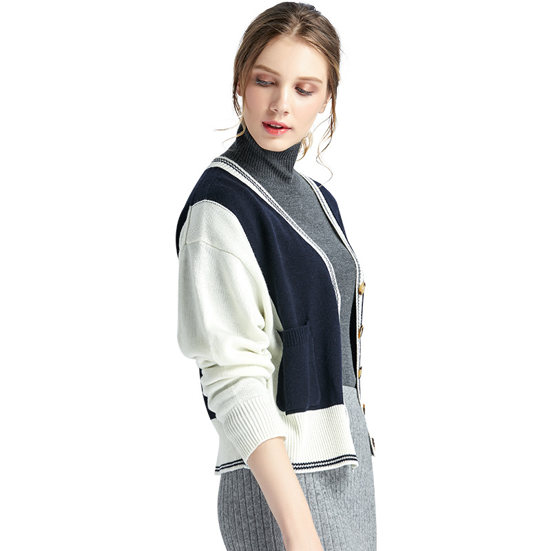 순수 울 따뜻한 가디건 울 편직 공장 가공 12바늘 매달린 울 니트 스웨터, 도면 및 샘플을 통한 소규모 배치 맞춤화