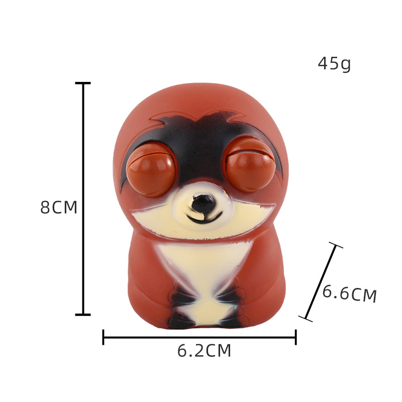 곁눈질 나무늘보 다크 브라운