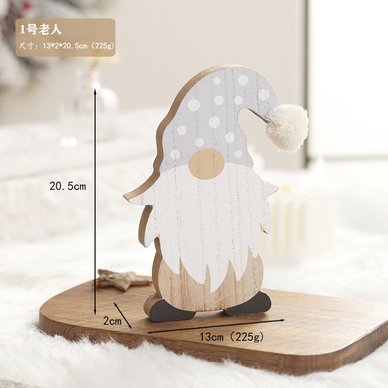 Nuevos productos transfronterizos creativos decoraciones de árbol de Navidad rosa blanco pentáculo decoraciones de escritorio de alce decoraciones de Navidad