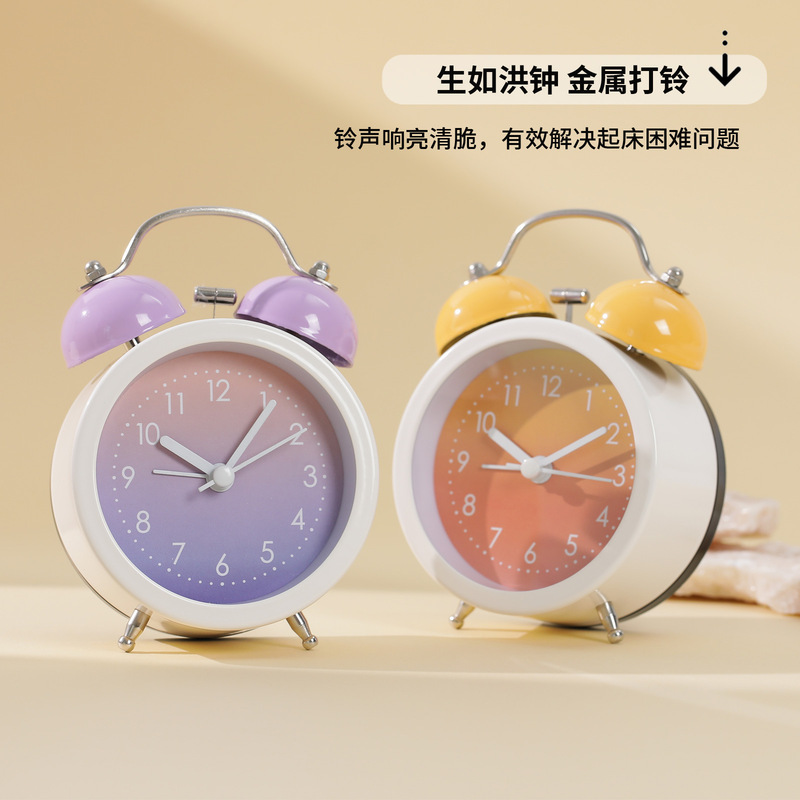 Super Loud, Stylish Ins-Style Clock for Desktop, Specifically Designed for Middle School Students, Children's Alarm Clock for Boys and Girls