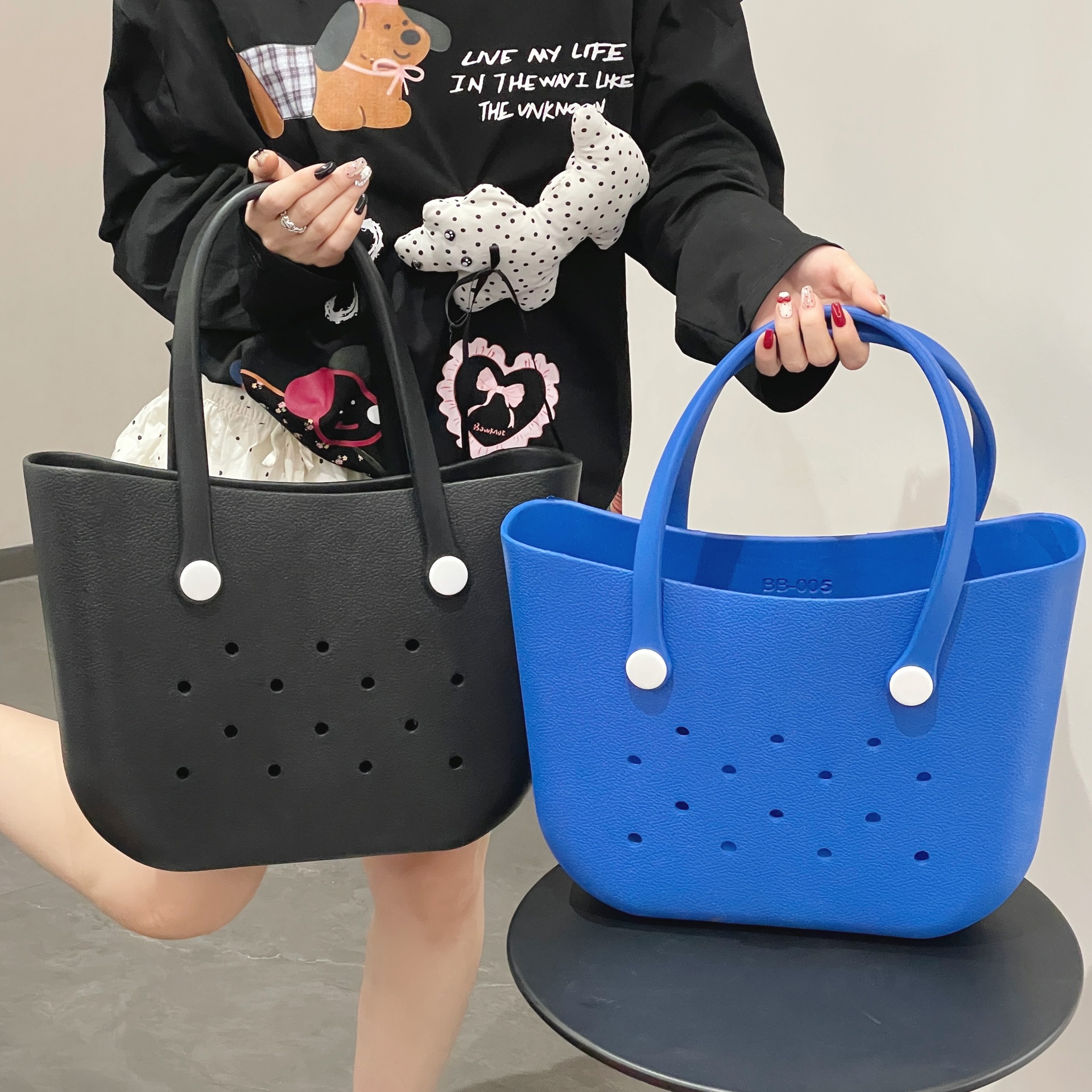 1696g Weight Open Closure Type Double Handle Strap Type Handbag Bags Type Casual, Daily Occasion EVA Material Solid Color Pattern All Seasons Season Women's Gender Streetwear Style Square Shape Women's EVA Solid Color Streetwear Square Open Handbag 8