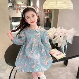 女童连衣裙秋季2025新款碎花裙子儿童春秋长袖宝宝洋气公主图片色