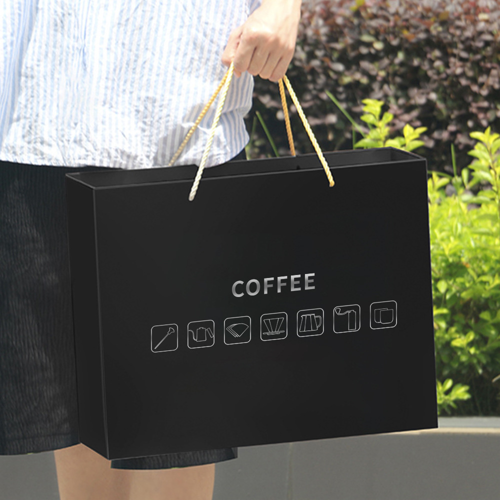 Sffee Manual Coffee Grinder Set, Hand Drip Coffee Pot Seven-Piece Coffee Gift Box, Hand Grinder Coffee Machine Set Gift Box