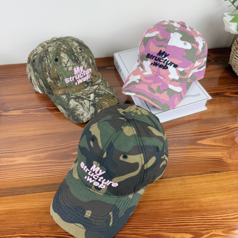 Retro camouflage spring summer baseball cap