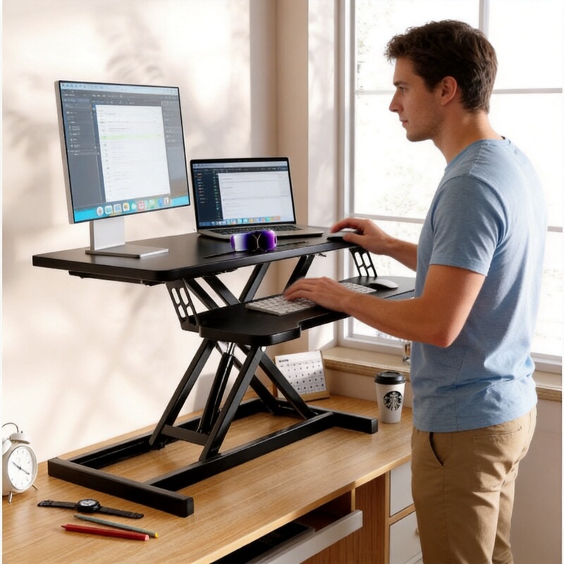 Standing Workbench Desk Special Liftable Desktop Folding Desktop Computer Table Notebook Heightening Bracket