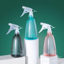 现货500ml加厚磨砂喷壶 糖果色塑料喷雾瓶 pet园艺浇花消毒细雾瓶