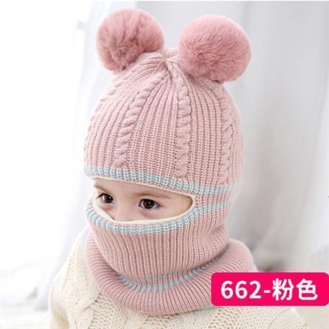 子供の帽子秋冬とベルベットの厚い保温毛糸帽男の子の女の子の赤ちゃんが首を囲んで冬のニット帽を卸売りする|undefined