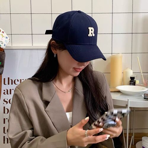 Hard Top! Hard Top! Hard Top! Korean Letter Baseball Cap Unisex Student Bend Brim Sun Hat Fashion