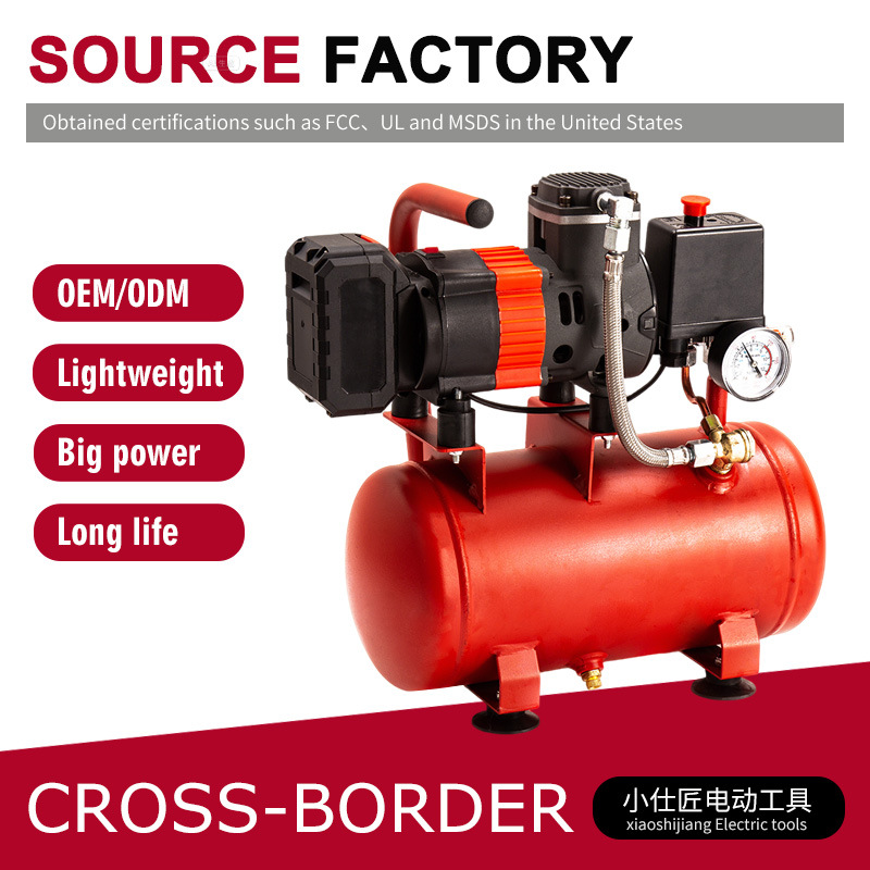 compresor de aire de litio eléctrico compresor de aire inalámbrico pequeño portátil aire de alta potencia bomba de aire de carpintería de alta presión