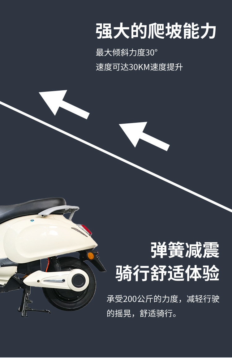 Electric Bicycle for Adults, Long Range Electric Motorcycle