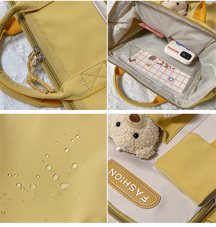 Mochila ultraligera de nailon para mujer, de gran capacidad, ideal para viajes y escuela, con estampados elegantes, duradera y resistente al agua._voghion.com