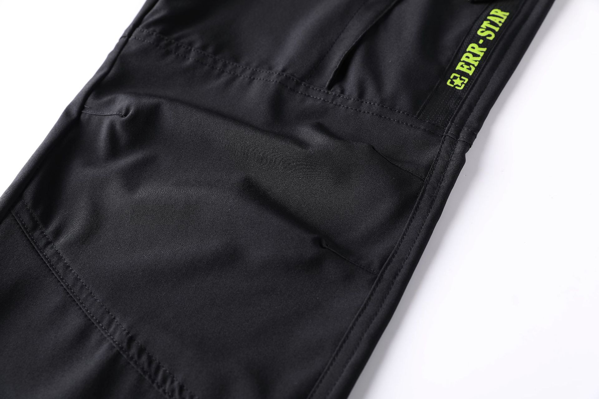 ​​Leichte Cargo-Wanderhose für Herren, Sommer-Outdoor-Arbeitshose mit schnelltrocknendem, winddichtem Stoff, gerader Schnitt für Reisen und Camping, Schwarz/Grau​​_voghion.com