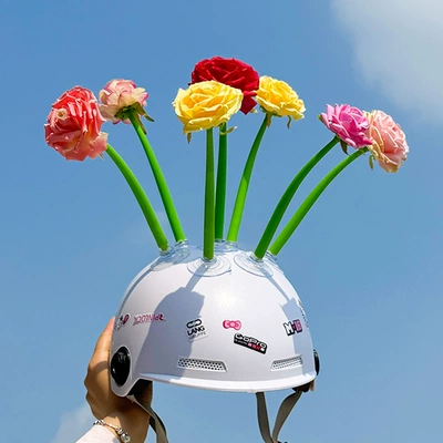 Motosiklet dəbilqələri – decoration rose flower, artificial flower