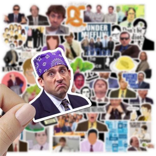 50 Classic Comedy Office The Office Cartoon Doodle Sticker Guitar Skateboard Decor Removable Decal