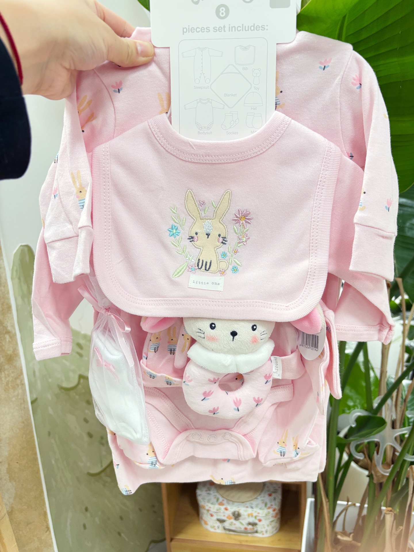 Algodón transfronterizo para bebés y niños pequeños 8 piezas de ropa de escalada unida 0 - 1 años de edad nuevo bebé conjunto de ropa infantil multi-pieza