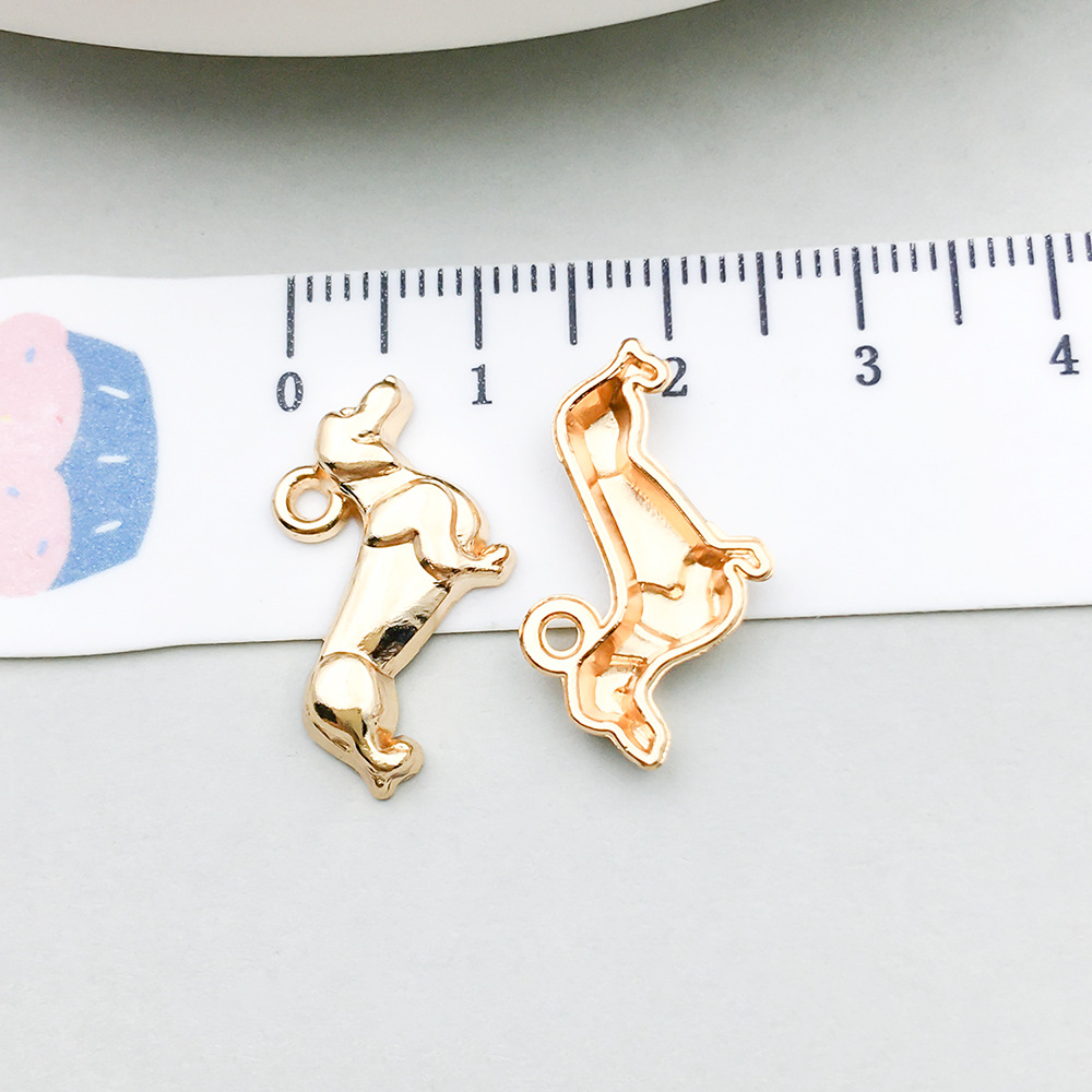 1 kc 골드 짧은 다리 개-0.9g-13*19mm-20531