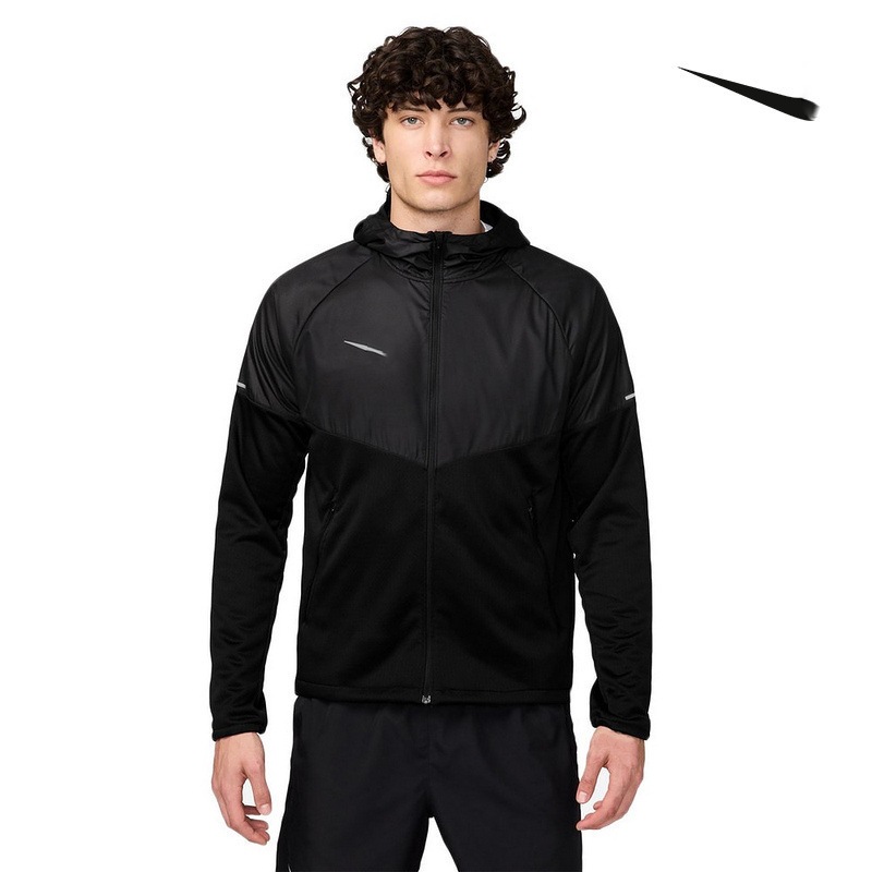 Spring and Autumn Men's Windbreaker Running Jacket Outdoor Sports Windproof Warm Hooded Comfortable FZ1112-010