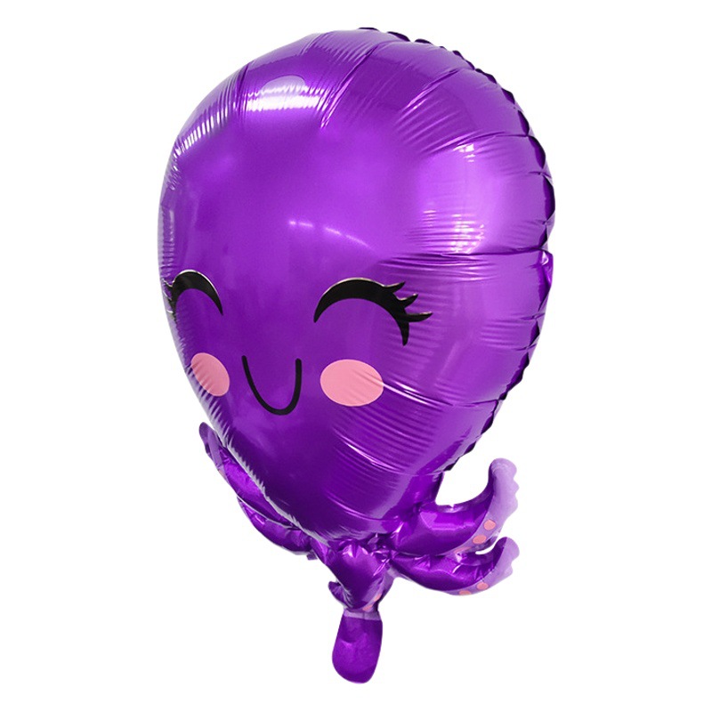 Venta caliente transfronteriza mundo submarino tema globo traje pulpo animal globo cumpleaños decoración de los niños de la fiesta de baño