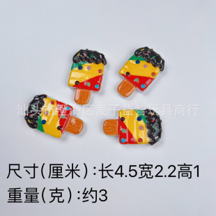 Ice Cream Popsicle Children's Pretend Play Toy Realistic Food Play Breakfast Toy Steamer Cooking Set Hairpin Hair Accessory