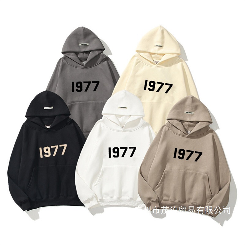 Essentials Fog Streetwear Brand High Street Loose Cotton New 1977 Letter Sweatshirt Unisex Wholesale