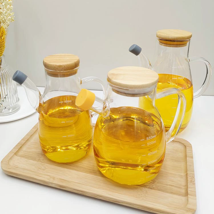 High borosilicon pot glass, soy sauce vinegar seasoning bottle, native oil bottle household kitchen oil storage tank