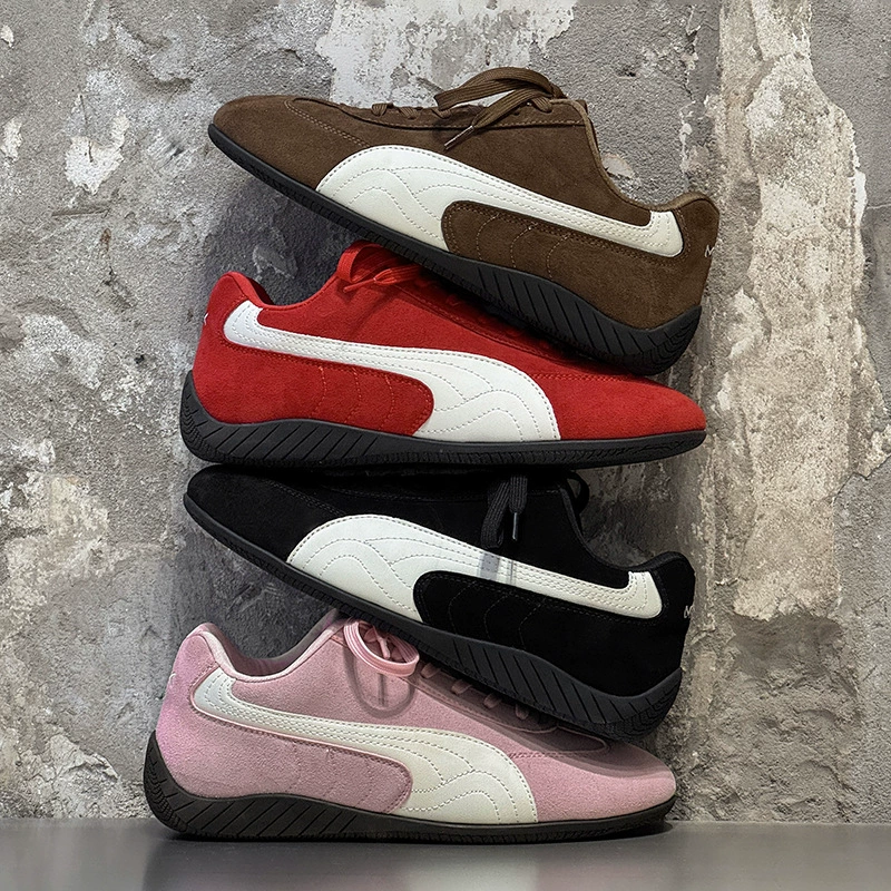 3816 весенне-летние новые однотонные кроссовки, черные гоночные туфли на тонкой подошве, спортивные повседневные универсальные ретро моральные тренировочные туфли