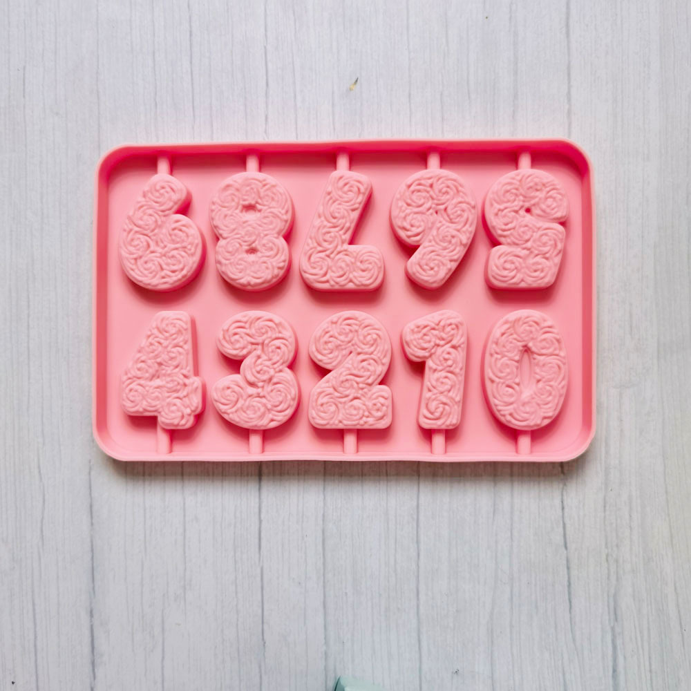 0-9 Lollipop 280 molde de silicona pudín molde de postre decoración de pastel utensilios de cocina para hornear